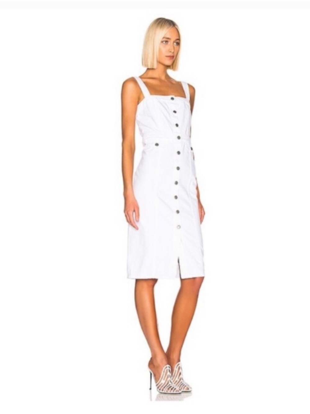 GRLFRND Petra Jeans Overall Midi Dress